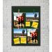 Quadro Porta Foto e Recadinho com Varal 33x43cm fundo preto preto