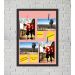 Quadro Porta Foto e Recadinho com Varal 33x43cm melhor casal 2 preto