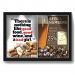 Quadro Porta Rolha Vinho E Tampinha Cerveja (2 Em 1) 33x43 cm  - Com LED Nerderia e Lojaria bab girl e beer numbers preto