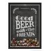 Quadro Porta Tampinhas Nerderia Good Beer Black