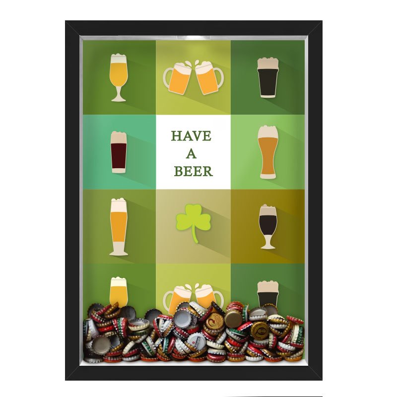 Quadro Porta Tampinhas Nerderia Have A Beer