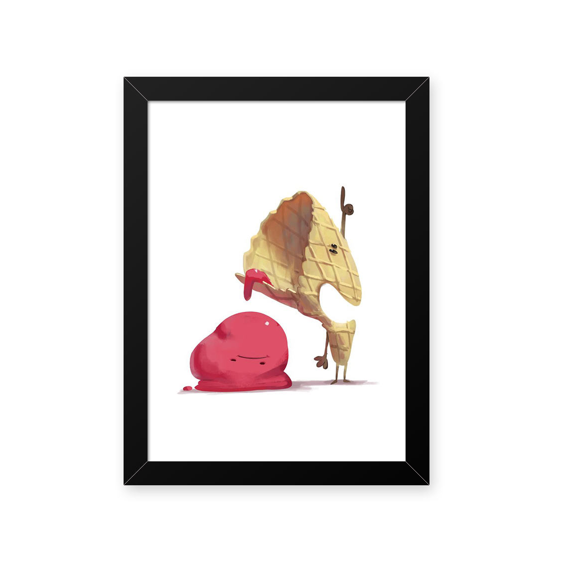Quadro Sorvete Derretido 23X33