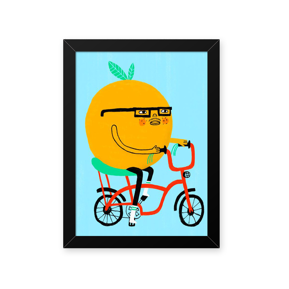 Quadro Tangerina Na Bike 23X33