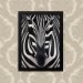 Quadro Zebra 33X43cm