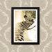Quadro Zebra Sépia 23X33cm