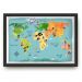 Quadro mapa  33x43 cm NERDERIA E LOJARIA viagens lugares ilustrado preto