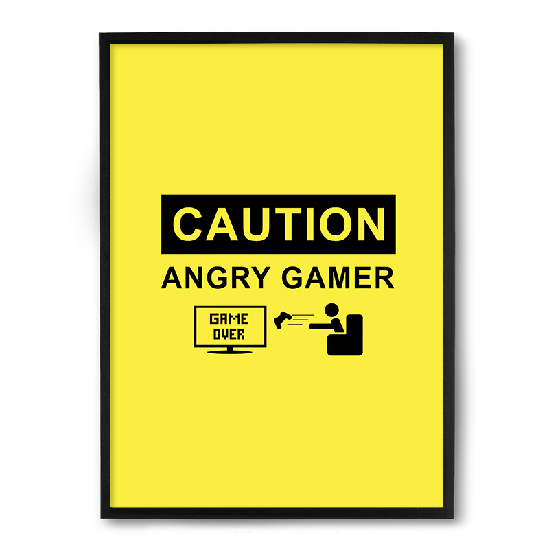 Quadro/Poster Nerderia Angry Gamer