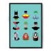 Quadro/Poster Nerderia Batman Minimalista