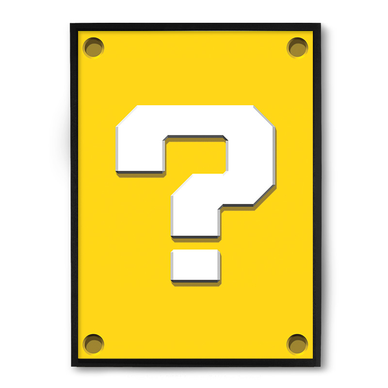 Quadro/Poster Nerderia Bloco Mario