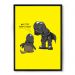 Quadro/Poster Nerderia Cachorro Do Vader