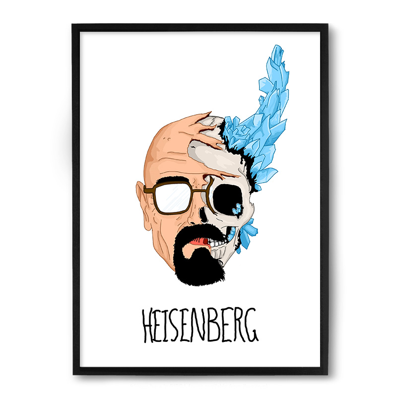 Quadro/Poster Nerderia Desenho Heisemberg