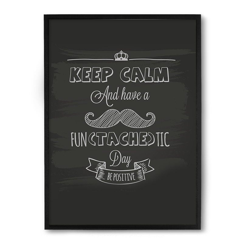 Quadro/Poster Nerderia Eep Calm Moustache