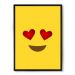 Quadro/Poster Nerderia Emoticon Apaixonado