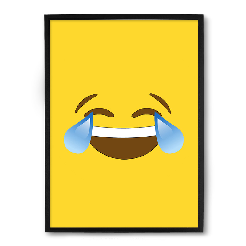 Quadro/Poster Nerderia Emoticon Gargalhadas