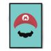 Quadro/Poster Nerderia Mario Bigode Minimalista