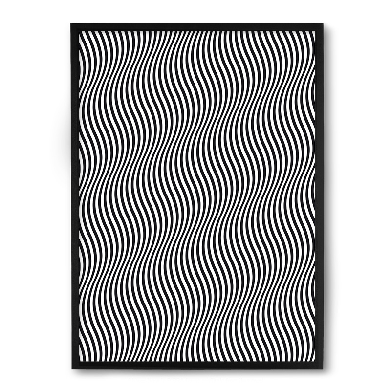 Quadro/Poster Nerderia Ondas 3D