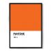Quadro/Poster Nerderia Pantone Laranja