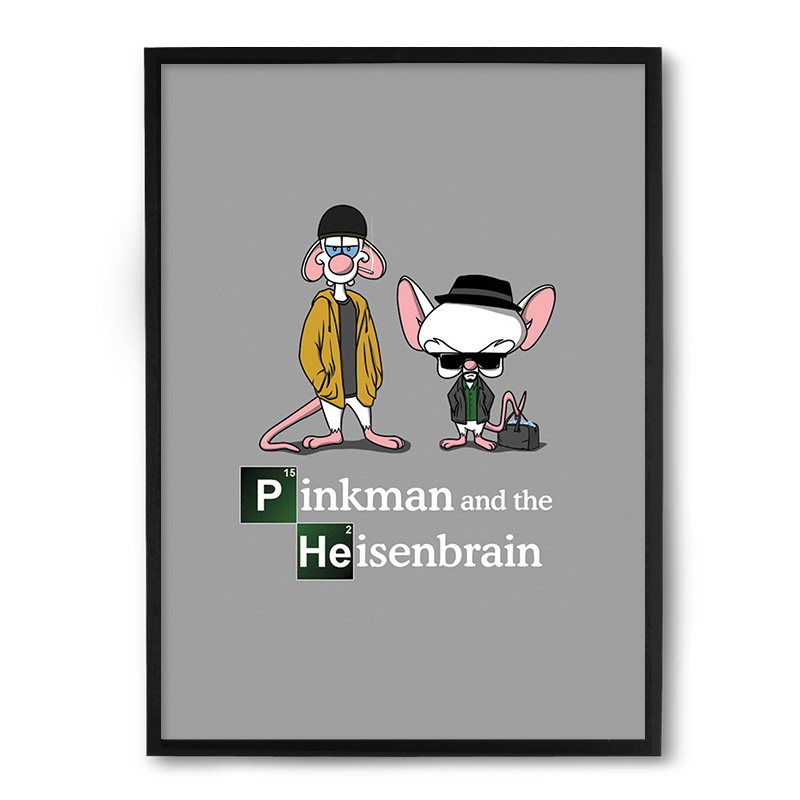 Quadro/Poster Nerderia Pink Cerebro Breaking Bad