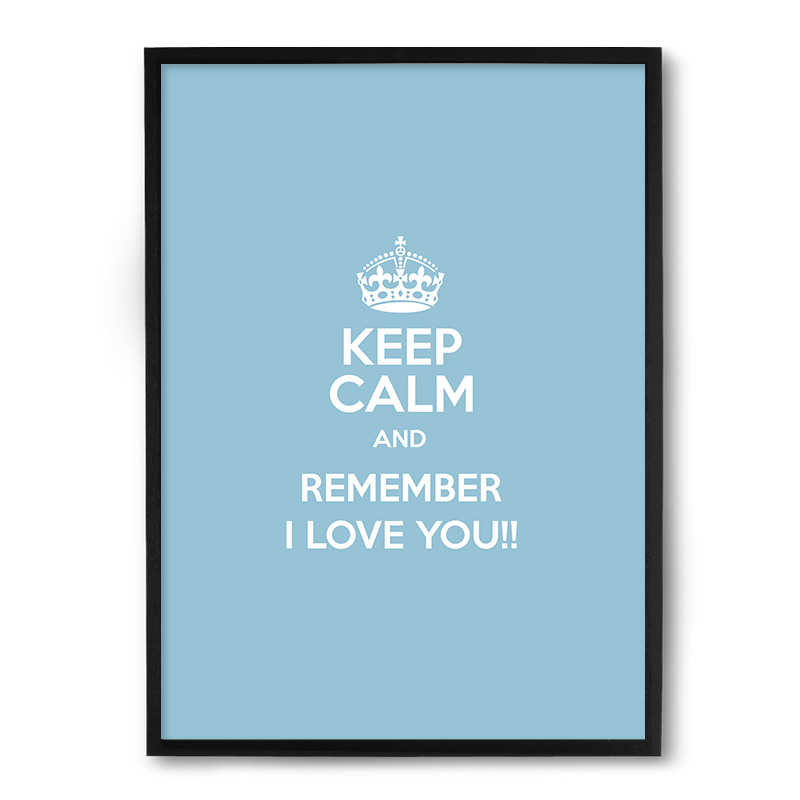 Quadro/Poster Nerderia Remember Azul