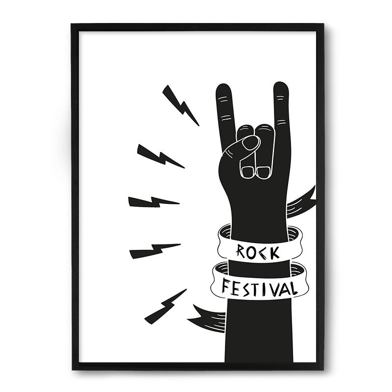 Quadro/Poster Nerderia Rock Festival