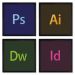 Quadros 20X20 (4 Uni) Nerderia Adobe