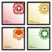 Quadros 20X20 (4 Uni) Nerderia Chakra 01