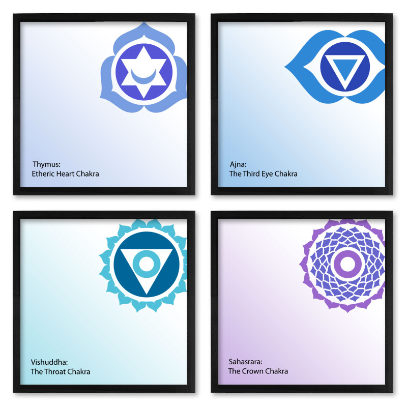 Quadros 20X20 (4 Uni) Nerderia Chakra 02