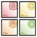 Quadros 20X20 (4 Uni) Nerderia Chakra Linhas 01