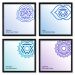 Quadros 20X20 (4 Uni) Nerderia Chakras Linhas 02