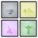 Quadros 20X20 (4 Uni) Nerderia Cidades 04