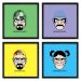 Quadros 20X20 (4 Uni) Nerderia Heisenberg Chaves