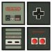 Quadros 20X20 (4 Uni) Nerderia Nintendo