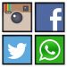 Quadros 20X20 (4 Uni) Nerderia Social Media