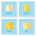 Quadros 20X20 (4 Uni) Nerderia Tipos De Queijo