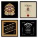 Quadros 20X20 (4 Uni) Nerderia Wiskey