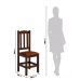 Conjunto Mesa De Madeira Castanho 200x88 + 8 Cadeiras Estofadas Sfa
