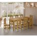 Conjunto Mesa De Madeira Maciça Mel 200x88+ 8 Cadeiras Sfa