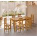Conjunto Mesa De Madeira Maciça Mel160x88+ 6 Cadeiras Sfa