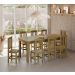 Conjunto Mesa De Madeira Maciça Nogueira 200x88+ 8 Cadeiras Sfa