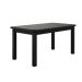 Conjunto Mesa De Madeira Maciça Preto 160x88+ 6 Cadeiras Sfa