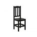 Conjunto Mesa De Madeira Maciça Preto 160x88+ 6 Cadeiras Sfa