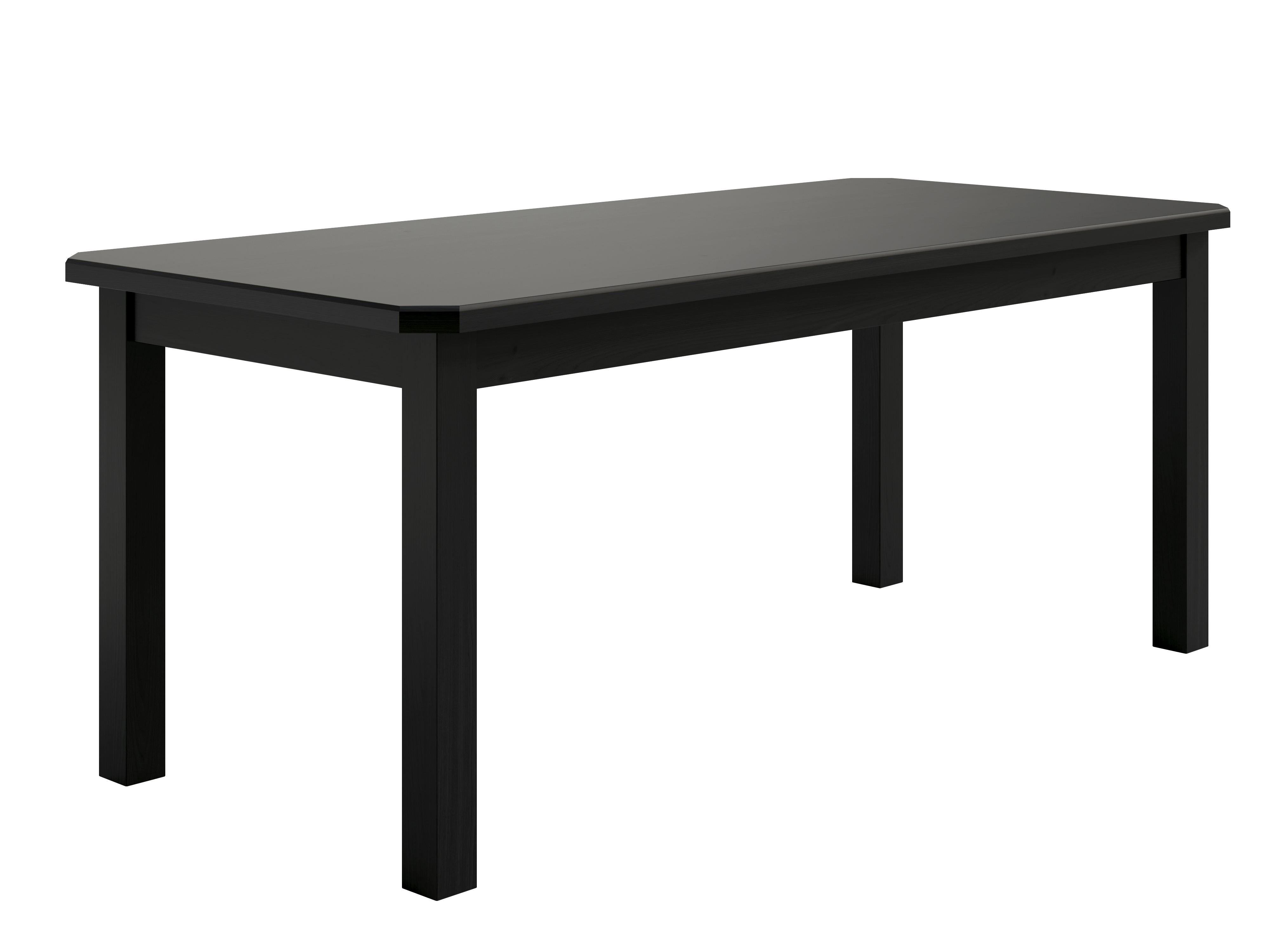Conjunto Mesa De Madeira Maciça Preto 200x88+ 8 Cadeiras Sfa