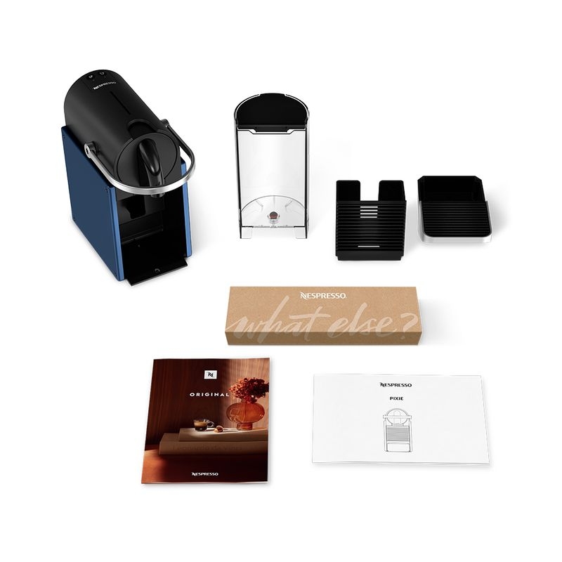 Cafeteira Nespresso Pixie Redesign Azul e Preta para Café em Cápsula 220V