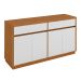 Buffet Ana 4 PT Off White e Ipê