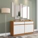 Buffet Ana 4 PT Off White e Ipê
