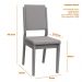 Conjunto 2 Cadeiras Carol Imbuia/Veludo Cinza - New Ceval