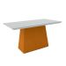 Conjunto de Mesa de Jantar com Tampo de Vidro Bárbara e 6 Cadeiras Ana II Animalle Off White e Creme