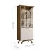 Cristaleira 2 Portas Creta Off White