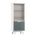 Cristaleira 2 Portas Creta Off White Cinza