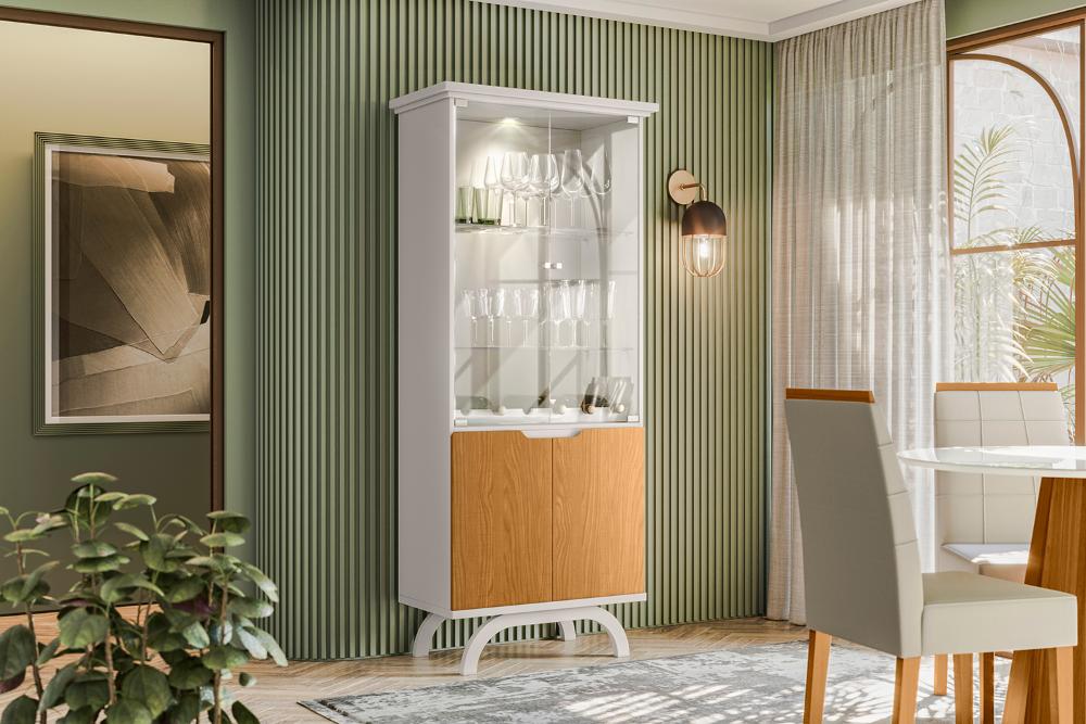 Cristaleira 2 Portas Creta Off White Ype